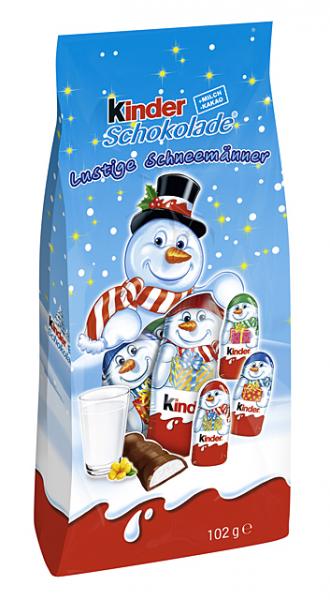 Kinder Schokolade Lustige Schneemänner 