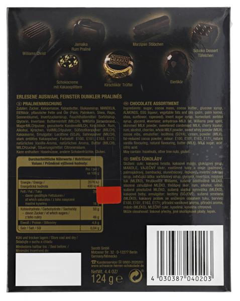 Sarotti Schwarze Herren Schokolade Pralinés