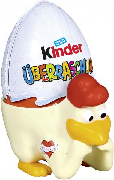 Kinder Überraschung mit Eierbecher