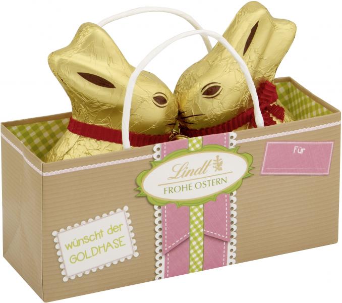 Lindt Frohe Ostern wünscht der Goldhase
