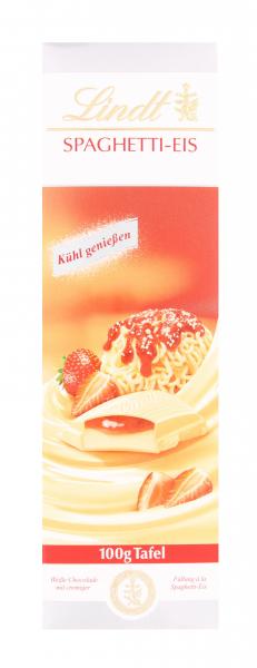 Lindt Spaghetti-Eis weiß