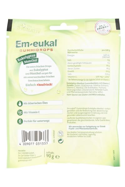Em-eukal Gummidrops Eukalyptus-Menthol