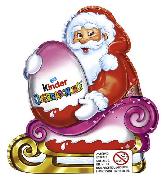 Kinder Überraschung Weihnachtsmann für Mädchen