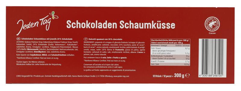 Jeden Tag Schokoladen Schaumküsse