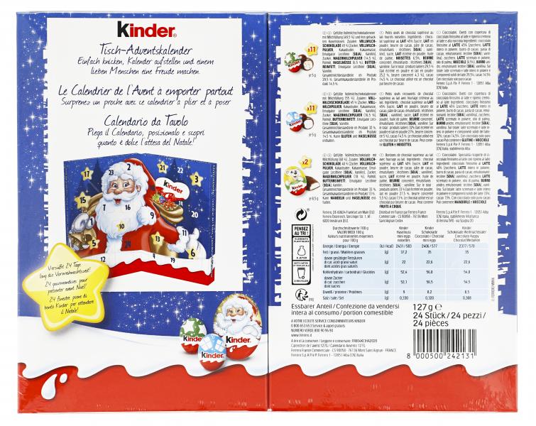 Kinder Mix Tisch-Adventskalender
