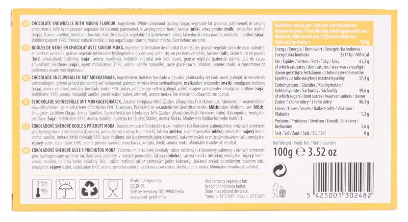 Belgian Snowballs mit Moccacremefüllung
