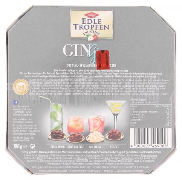 Trumpf Edle Tropfen in Nuss Gin-Gin