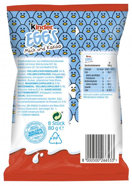 Kinder Eggs Milch und Kakao