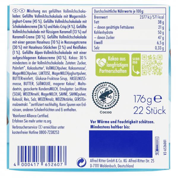 Ritter Sport Schokowürfel Lass Dich Feiern