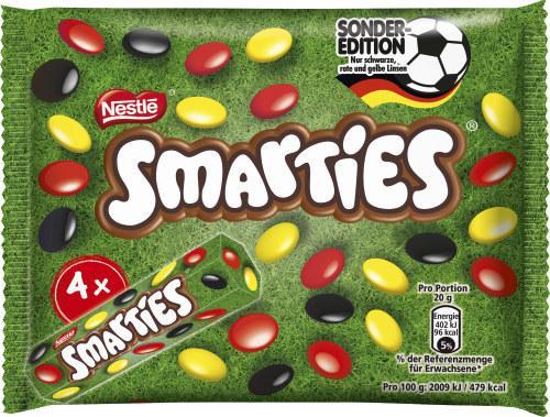 Nestlé SMARTIES Multipack kleine Rolle Schokolinsen WM Edition