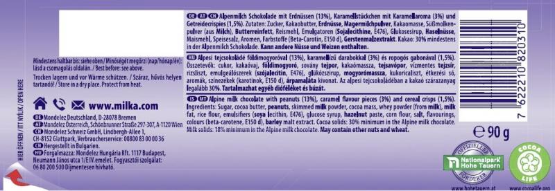 Milka Tafel Erdnuss Crisp