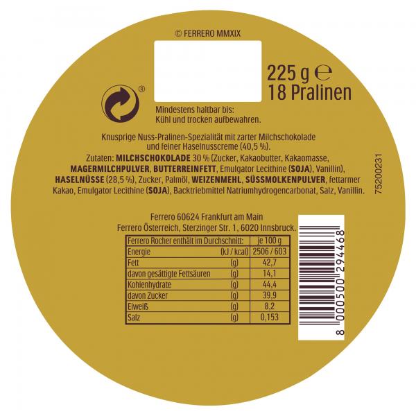 Ferrero Rocher Geschenk-Zylinder