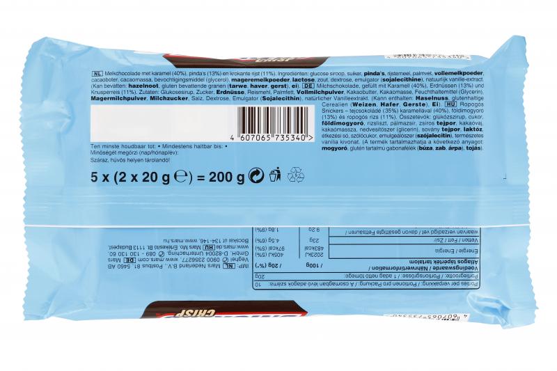 Snickers Crisp Schokoriegel Multipack
