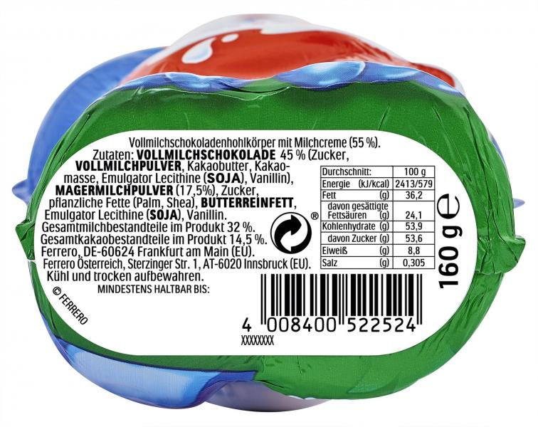 Kinder Schokolade Harry Hase