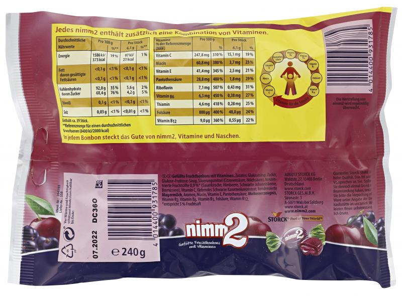 Nimm 2 Bonbons Rote Früchte