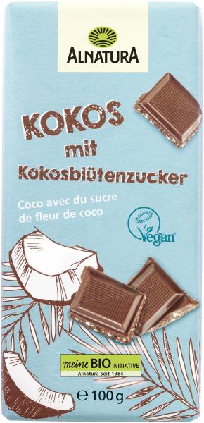 Alnatura Kokos mit Kokosblütenzucker Schokolade