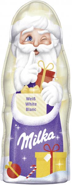 Milka Weihnachtsmann Weiß