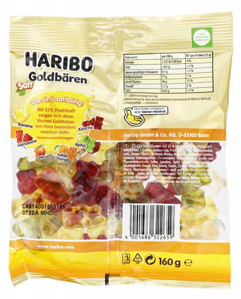 Haribo Saft Goldbären