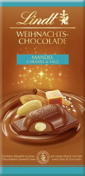 Lindt Weihnachts-Chocolade Mandel Caramel & Salz