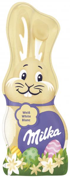 Milka Schmunzelhase Weiß