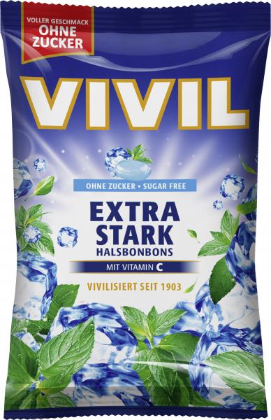 Vivil Halsbonbons Extra Stark ohne Zucker