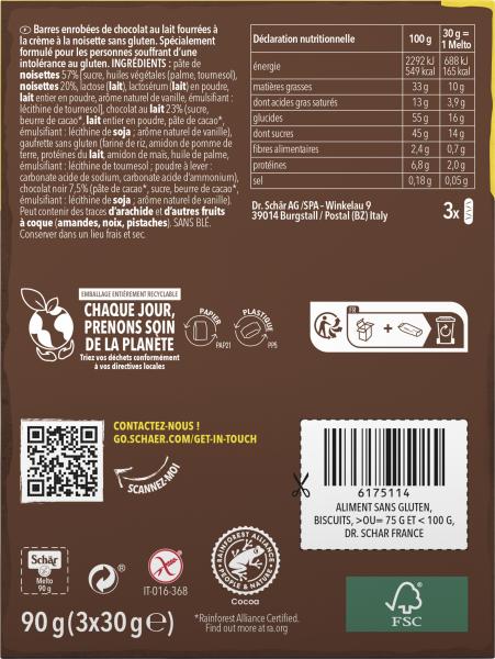 Schär Melto Chocolat au Lait 3er Pack