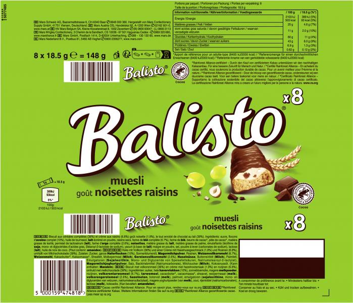 Balisto Muesli Multipack