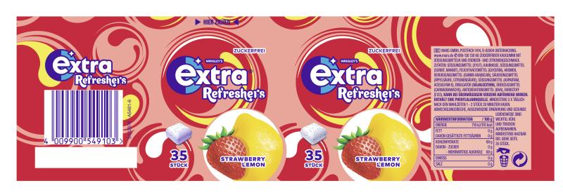 Wrigley's Extra Refreshers Strawberry Lemon