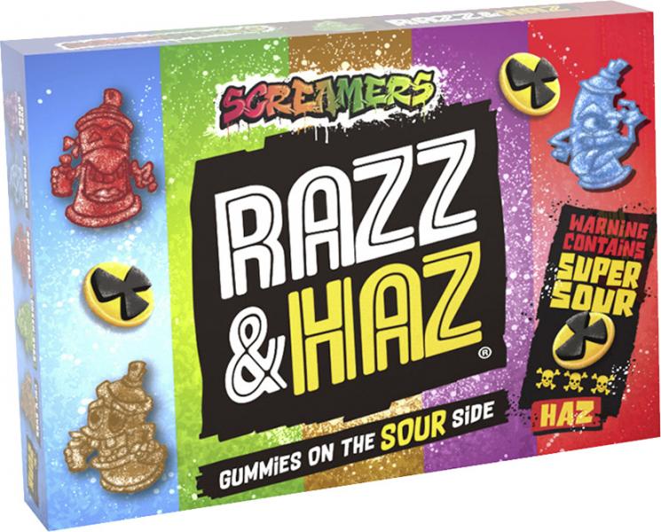 Screamers Razz & Haz Gummies Super Sour