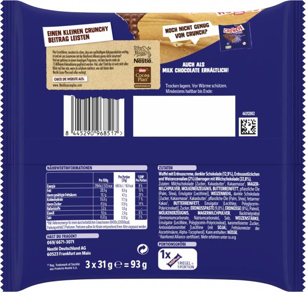 Nestlé Crunch Snack Peanutbutter