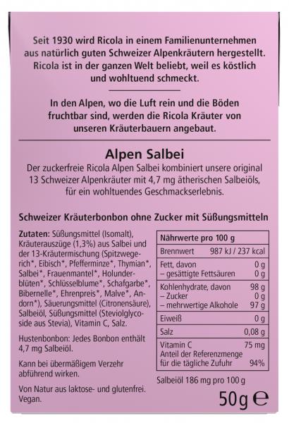 Ricola Alpen Salbei ohne Zucker Box