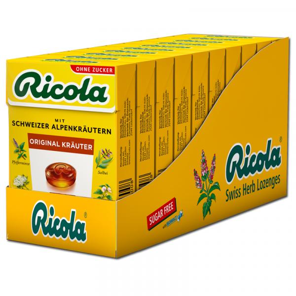 Ricola Original Kräuter ohne Zucker Box