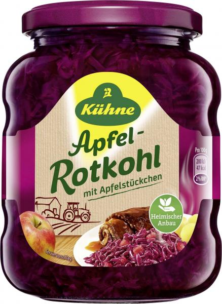 Kühne Apfelrotkohl mit Apfelstückchen