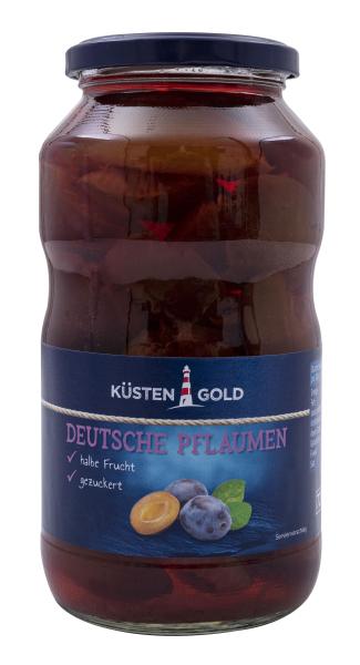 Küstengold Deutsche Pflaumen halbe Frucht gezuckert