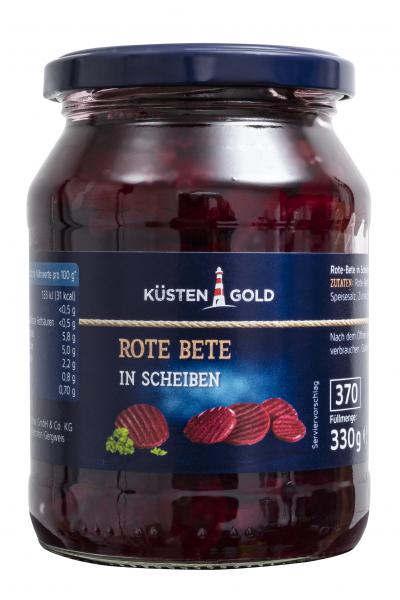 Küstengold Rote Bete in Scheiben