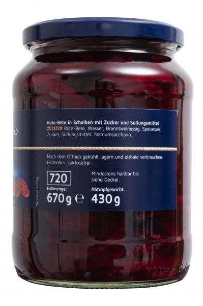 Küstengold Rote Bete in Scheiben