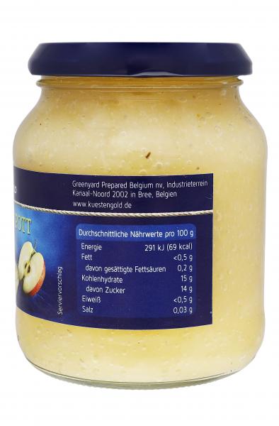 Küstengold Apfelkompott mit Stücken gezuckert