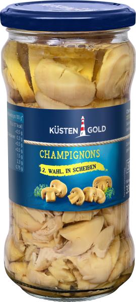 Küstengold Champignons in Scheiben 2. Wahl