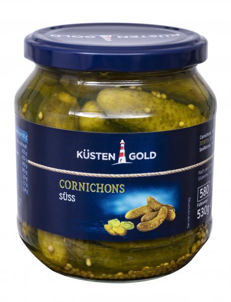 Küstengold Cornichons süß
