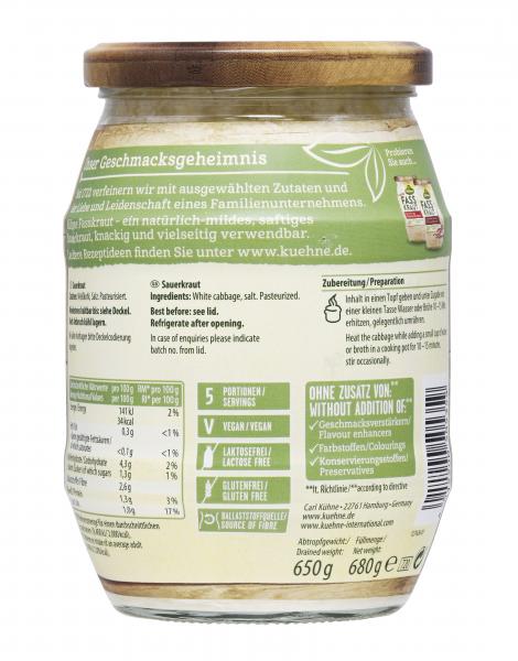 Kühne Fasskraut Sauerkraut natürlich-mild