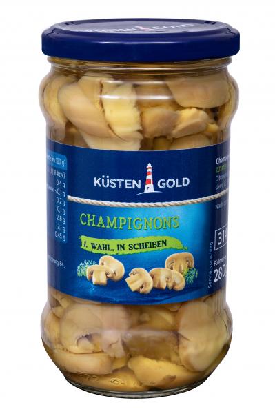 Küstengold Champignons in Scheiben 1. Wahl