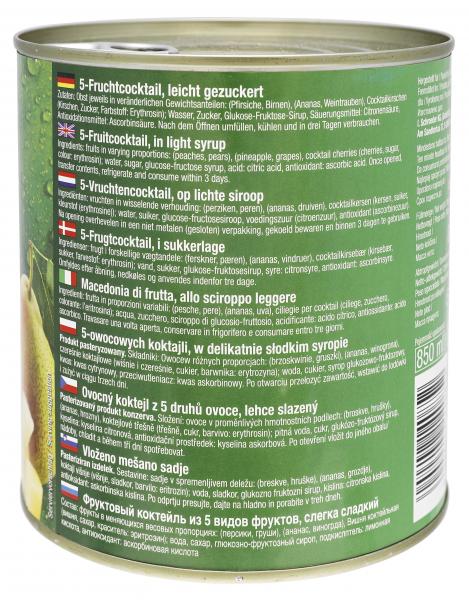 BelSun 5-Fruchtcocktail leicht gezuckert