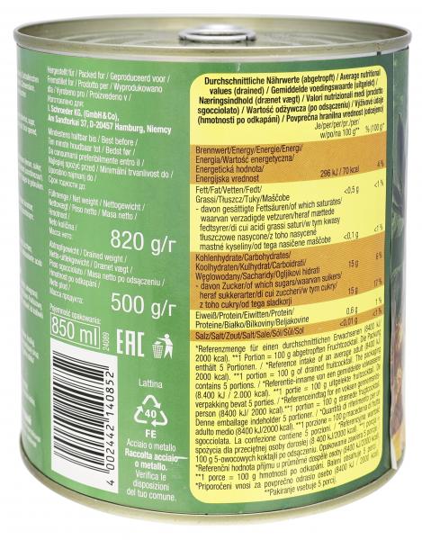 BelSun 5-Fruchtcocktail leicht gezuckert