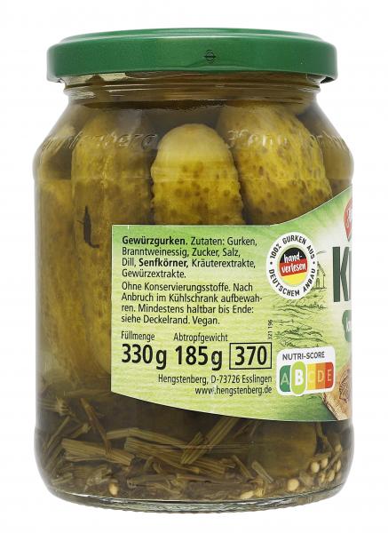 Hengstenberg Knax Gewürzgurken knackig-würzig
