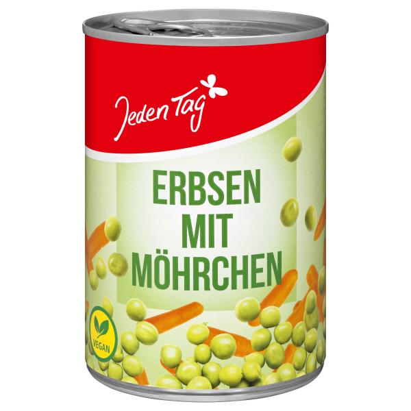 Jeden Tag Erbsen mit Möhrchen