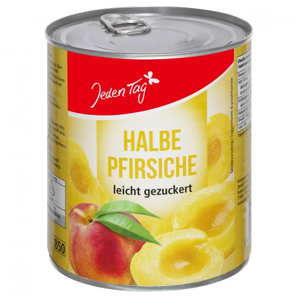 Jeden Tag Halbe Pfirsiche leicht gezuckert