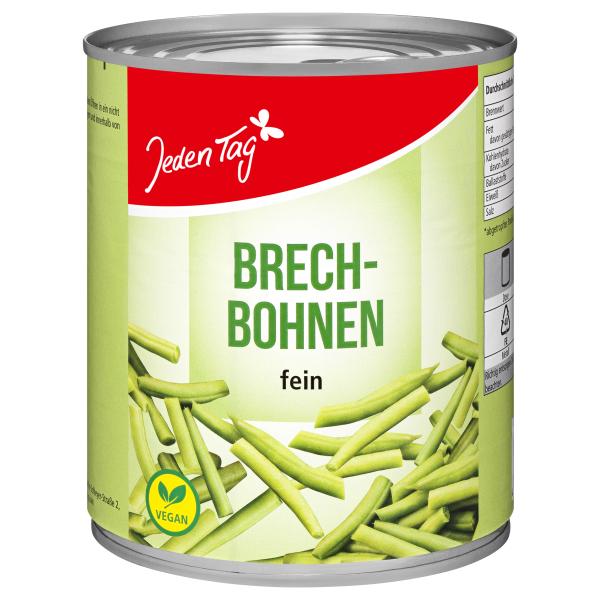 Jeden Tag Brechbohnen fein