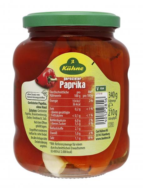 Kühne Paprika geröstet