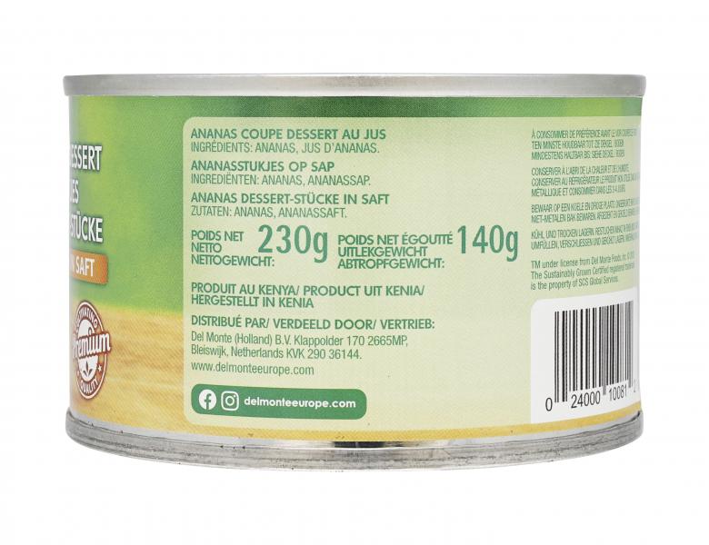 Del Monte Ananas Dessert-Stücke in Saft