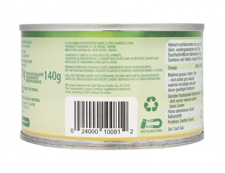 Del Monte Ananas Dessert-Stücke in Saft